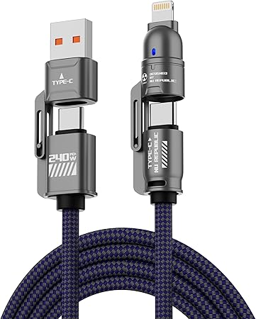 240W 4-in-1 Super Fast Charging Cable