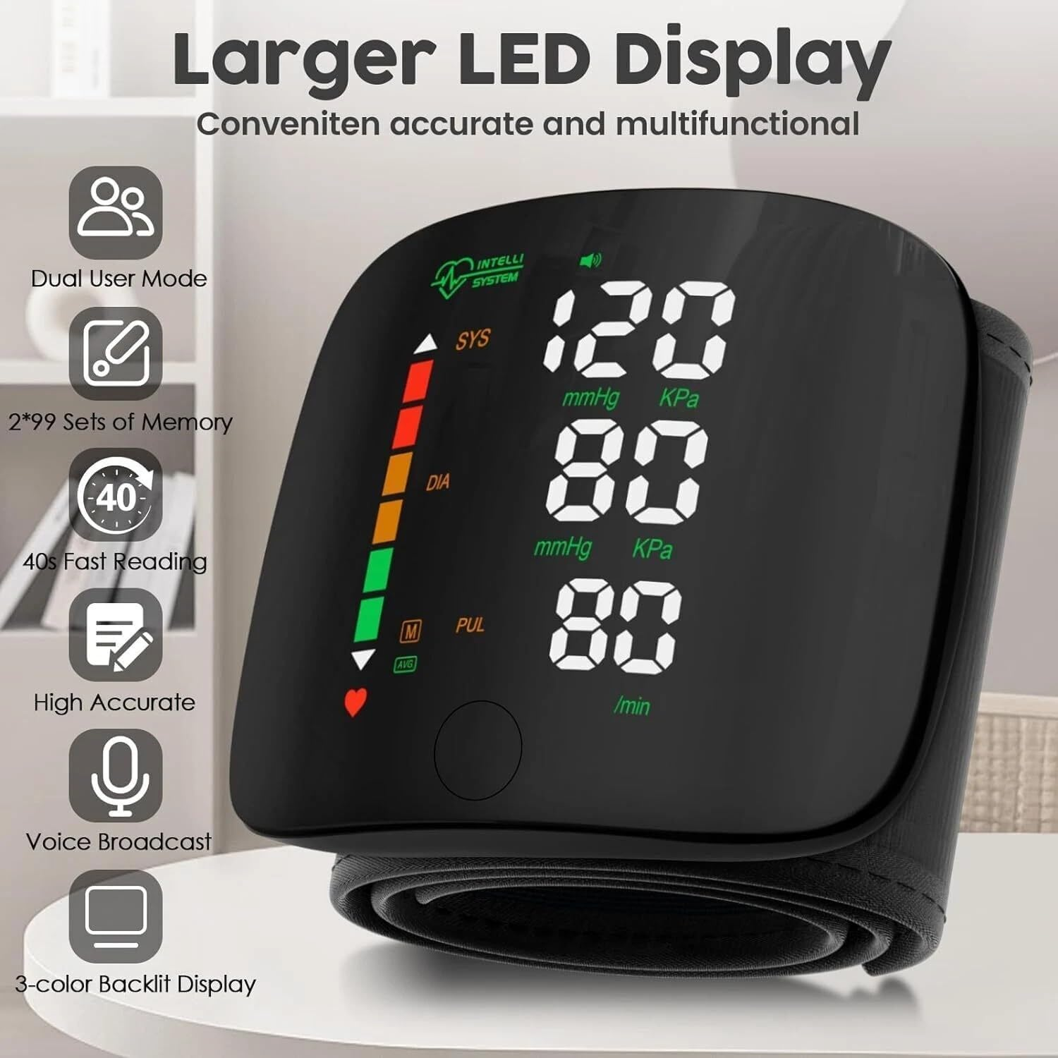 Automatic Wrist Blood Pressure Monitor